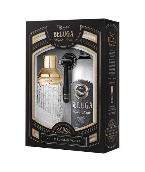 Beluga Gold Line Shaker Gift Box 40,0% 0,7 l